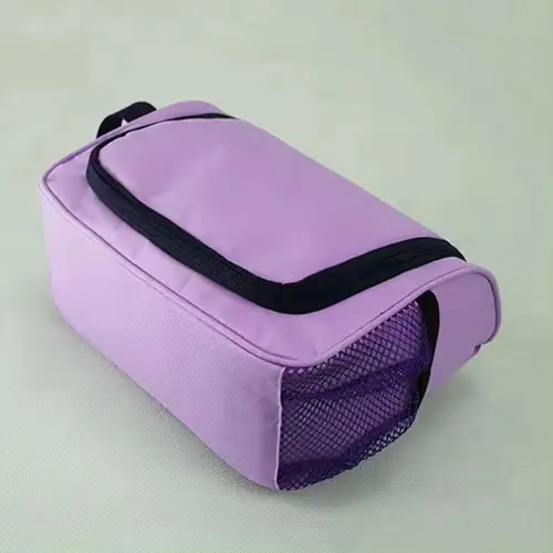 Functional Travel School Purple Large Mens Designer Toiletry Makeup Bag